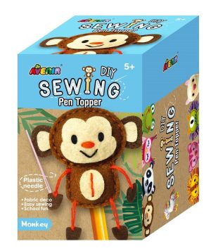 DIY Sewing Pen Topper - Monkey