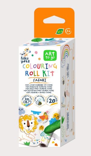 Hakuyoka Colouring Roll Kit - Safari
